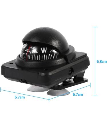 Multi-Function Car Compass with Magnetic Declination Adjustment for Vehicle, Boat, Marine Navigation - Outdoor Use - Buy Online on SooperMarket.com