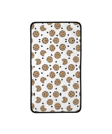 YYHHAOFA Cookies Food Chocolate Chip Biscuits Prints Coral Velvet Towel 16x28in : Skin-Friendly and Comfortable Good Water Absorption Light and Soft