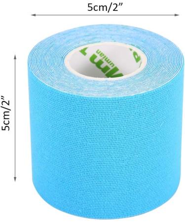 Muscle Tape Bandage Sports Muscle Tape Breathable Waterproof Adhesive Prevent Allergies Cotton for Sports Blue - Buy Online on SooperMarket.com