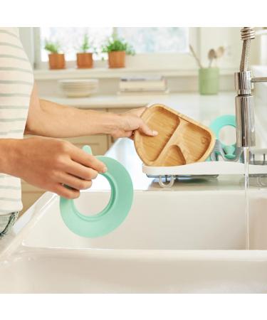 Munchkin Bambou Divided Plate - Stay Put Suction Plate for Babies & Toddlers | BPA Free Bamboo Plate for Baby Weaning | Kids' Mealtime Essential - Buy Online on SooperMarket.com