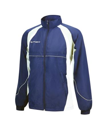 Airtracks men's functional bicycle jacket - cycling jacket - running jacket - light windbreak - windproof - breathable - water -repellent - reflectors XXL navy blue