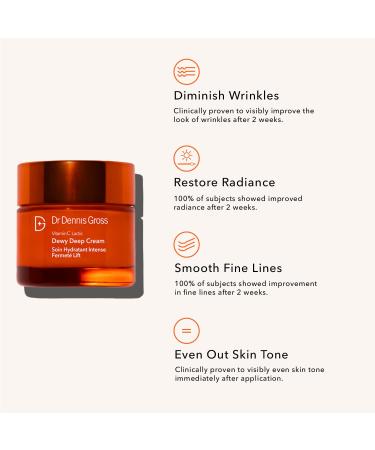 Dr Dennis Gross Vitamin C Lactic Dewy Deep Cream - Ultra-Rich Replenishing 2 oz - Buy Online on SooperMarket.com