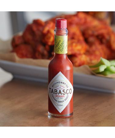 Buy TABASCO Cayenne Garlic Sauce 148ml - Authentic Chili Sauce | International Shipping Available - Buy Online on SooperMarket.com