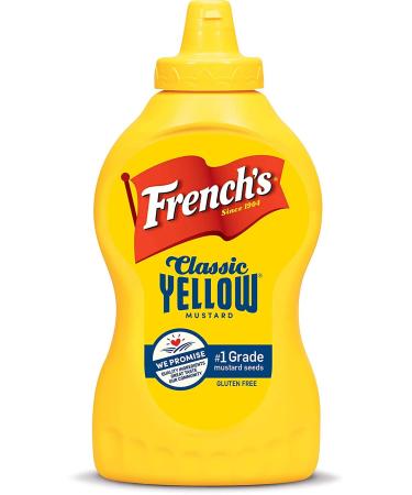 Frenchs Classic Yellow Mustard 12oz (2 pack) Mustard 12 Ounce (Pack of 2)
