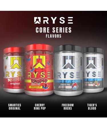 Ryse Core Series Loaded Pre Workout - High Stim Pre-Workout Pump Energy Strength 390mg Caffeine 4.5 Grams Pure L 420 g (Pack of 1) Freedom Rocks 30 Servings (Pack of 1) - Buy Online on SooperMarket.com