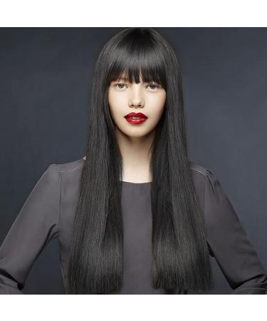 Clip in Bangs Real Human Hair Thin Bangs Clip on Air Bangs Natural Fashion Fringe Wispy Bangs Hair Extensions for Women(Natural Black) - Buy Online on SooperMarket.com