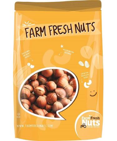 Natural In Shell Raw Filberts/ Hazelnuts (2 Lbs.) - Vegan & Keto Friendly - Super Crunchy & Delicious - Packed with Nutrients - Farm Fresh Nuts Brand 2 Pound (Pack of 1)