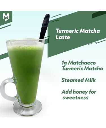 Matchaeco 50g Japanese Turmeric Matcha Green Tea Powder | Stone Ground Ceremonial Grade From Japan | Vegan Baking & Matcha Latte | Pesticide-Free | Eco-Friendly Packaging - Buy Online on SooperMarket.com