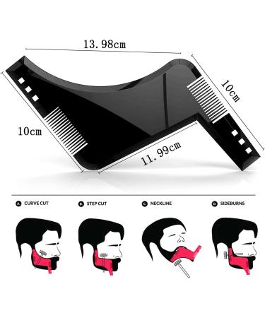 Barte Beard Template & Comb - Perfect Chin Beard Forms for Kids & Adults | International Shipping - Buy Online on SooperMarket.com
