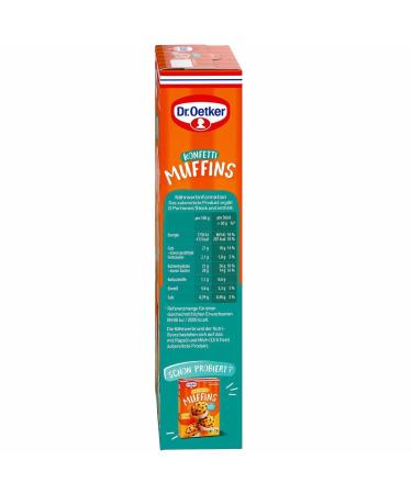 Dr. Oetker Colorful Confetti Muffins Baking Mix 3-Pack (3x325g) with Cups & Icing - International Shipping Available - Buy Online on SooperMarket.com