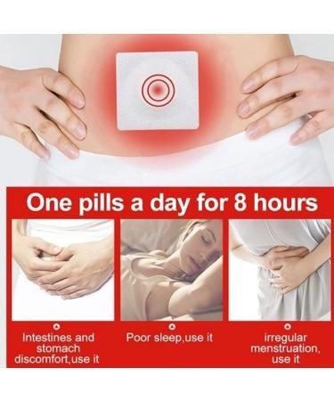 Dttion 30Pcs Mugwort Belly Patch - Natural Wormwood Essence Pills and Navel Sticker - Moxa Hot Moxibustion Navel Pain Relief Wormwood Sticker (60 pcs) Brown - Buy Online on SooperMarket.com