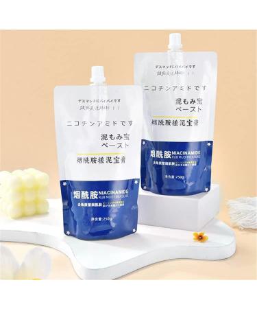 Amide Clay Cream - Mud Rubbing Artifact Rubbing Mud For Skin Rubbing Mud Gel Rubbing Mud Cream Fourpeopeo Rubbing Mud Gel Niacinamide Body Milk 250g (1Pcs) - Buy Online on SooperMarket.com