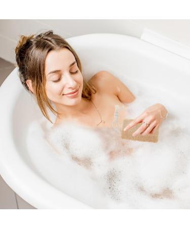 Loofah Bath Towel Shower Scrubber - Exfoliating Bath Pad for Rich Foaming & Skin Cleaning - Buy Online on SooperMarket.com