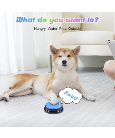 4 Packs Dog Buttons for Communication and Training Recordable Dog Buttons Pet Command Buzzer 30 Second Record & Playback Speech Training Buttons for Dog Cat Training Interactive Toy - Buy Online on SooperMarket.com