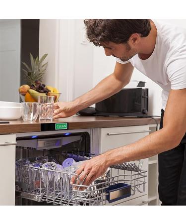 Evvmnaks 2 x Magnetic Dishwasher Clean Dirty Panel with ABS Shutter Only Changes When You Push It Scratch-Resistant Protection for Dirty Clean Dishes - Buy Online on SooperMarket.com