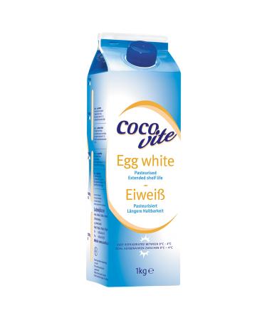 Liquid Egg Whites Pasteurised Liquid 1KG / 1 Litre Eggs White Protein by Pure Source Nutrition (1 x 1KG)