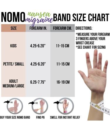 NOMO Anti Nausea Wristband - Peppermint Aromatherapy Acupressure Relief | Motion Sickness Band for Kids & Adults | Small Size (3.5-6.2) | Nude (Pack of 2) - Buy Online on SooperMarket.com