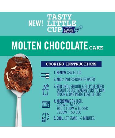 Blue Diamond Almonds Molten Chocolate Almond Flour Cake - Gluten Free, Non-GMO, 2.5 Ounce Single-Serve Cup - Buy Online on SooperMarket.com