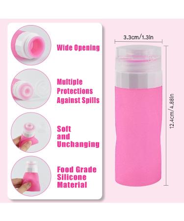 Buy AUPTIG Silicone Travel Bottles Set - 90ml 6PCS Reusable Travel Containers for Toiletries Shampoo & Conditioner - Perfect for International Travel - Buy Online on SooperMarket.com