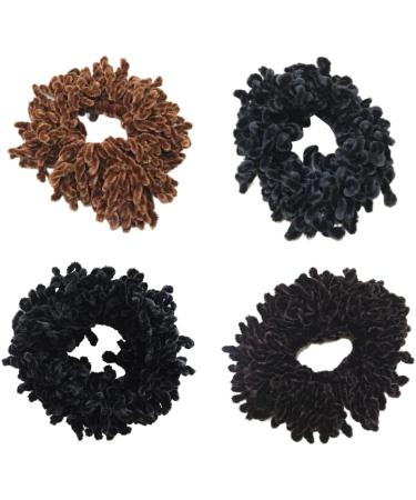 Hair Scrunchies for Girls Volumising Scrunchie Big Hair Ties Elastic Hairbands Hair Headwear Black Hair Scrunchies - Buy Online on SooperMarket.com