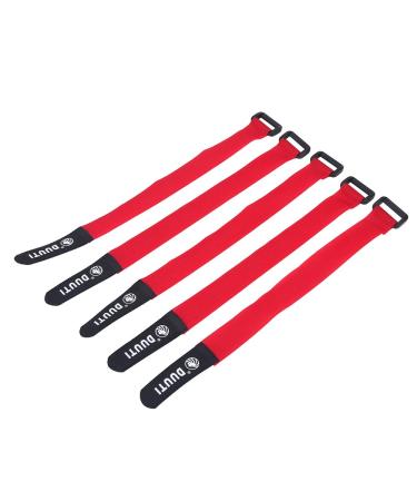 Velcro fastening frame bicycle 5 set bike fastening bracket nylon with Velcro fastener tape bike for fastening bicycle pump flashlight (red)