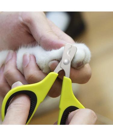 Alinana Cat Nail Clippers - Cat Nail mit Sharp Stainless Steel Blades Non-Slip Handle Professional Cat Claw Clipper for Small Pet Kitten and Rabbit Straight Blade - Buy Online on SooperMarket.com