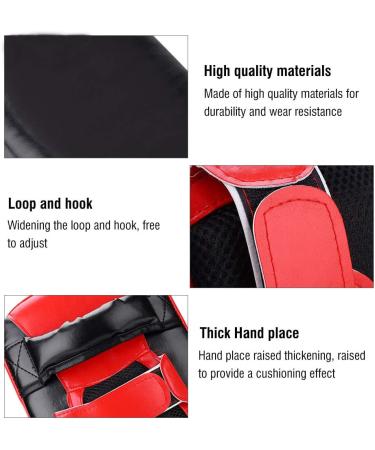 Kickboxing Training Pads | Martial Arts Hand Pads for Men and Women | Boxing Kick Shield in Black & Red - Buy Online on SooperMarket.com