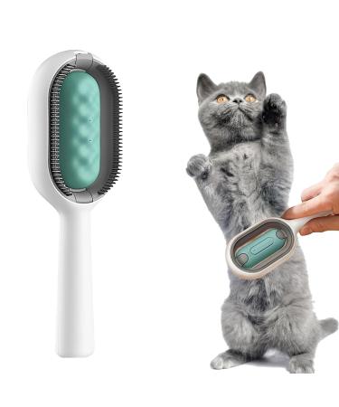 Cat Brush cat brush with water cat brush short hair cat hair brush multifunctional pet cleaning hair removal comb for massage care and remove hair blue