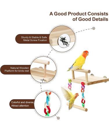 Buy Bugbags for Birds | Parrot Wood Platforms & Chewing Swings with Bells | Perfect for Green Cheeks Chinchillas & Hamsters - International Shipping Available - Buy Online on SooperMarket.com