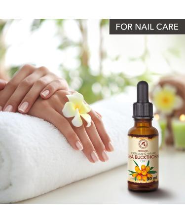 Pure Sea Buckthorn Oil 30ml - Cold-Pressed Sanddorn Oil for Skin & Body Care - Natural Carrier Oil - Hippophae Rhamnoides - Buy Online on SooperMarket.com