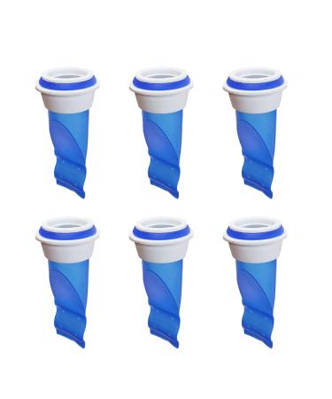 6 Pack Shower Floor Drain Cores Backflow Preventer Ways Valves Adjustable Silicone Sink Floor Drain Trap for Pipes Shower Floor Drain