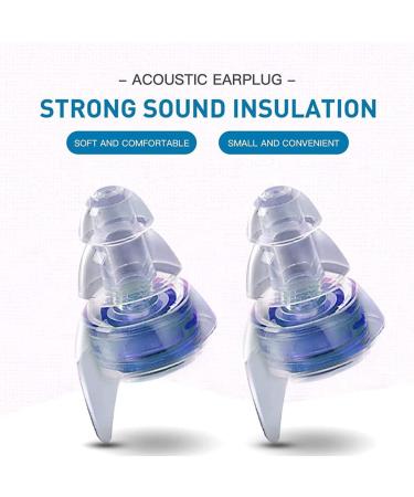 Geynutaly 2 Pairs High Fidelity Concert Ear Plugs Black Ear Plugs Silica Gel Ear Plugs with Fitler Hearing Protection for DJs Nightclub Concert Motorcycles - Buy Online on SooperMarket.com