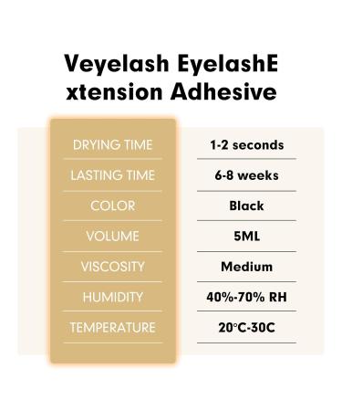 Extra Strong Eyelash Extension Glue - Heasoy Waterproof Lash Adhesive | Quick 1 Sec Drying Time | Long-Lasting 8 Weeks | DIY Individual Lash Glue for Professionals - Buy Online on SooperMarket.com