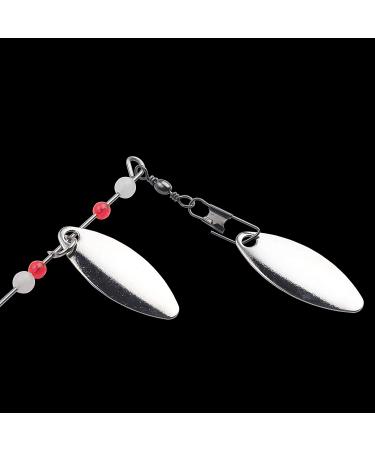 6 Pcs Bass Spinner Baits for Bass, Trout & Salmon Fishing - Hard Metal Spinnerbaits by Free Fisher - Buy Online on SooperMarket.com