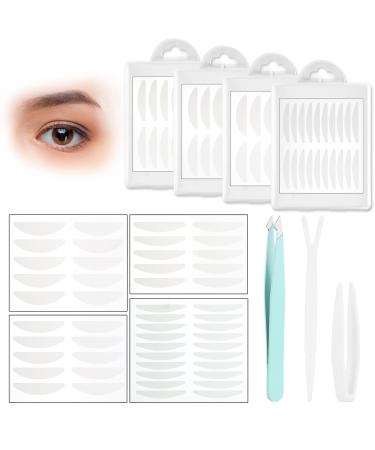 WLLHYF 400Pcs Eyelid Tape Waterproof Invisible Double Eyelid Lifter Strips Self-Adhesive Eye Lift Tape for Droopy Lids Hooded Eyes (4mm 5mm 6mm 7mm)