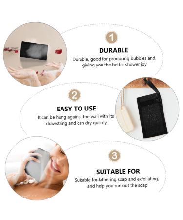 10pcs Foam Net Storage Bag for Full Length Mirrors | Nylon Fiber Bath & Body Scrubber Bubbles Protector - Buy Online on SooperMarket.com