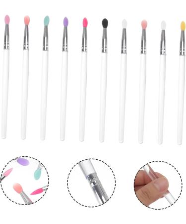 MUSISALY 10pcs Eye Shadow Brush Makeup Accessories Eye Smudge Brush Makeup Brush Face Wand Plastic Handle - Buy Online on SooperMarket.com