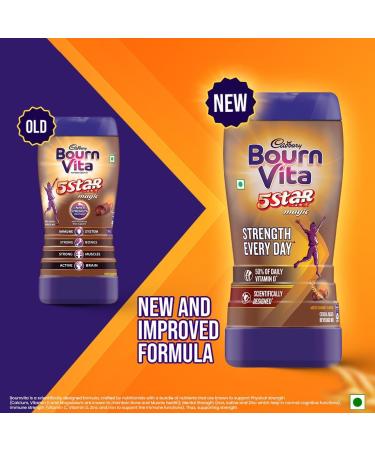 Cadbury Bournvita 5 Star Magic Chocolate Health Drink 500 Gm Refill Pack - Buy Online on SooperMarket.com