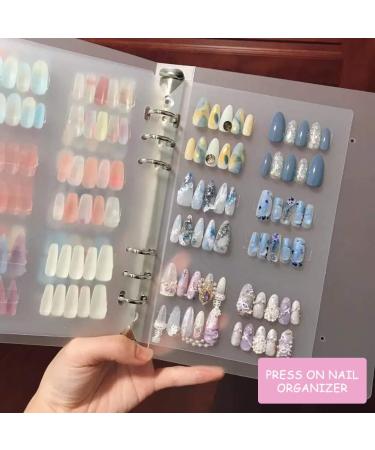 Press On Nail Organizer & Packaging Book for Fake Nails - Removable Storage Case - A5 Size - Buy Online on SooperMarket.com
