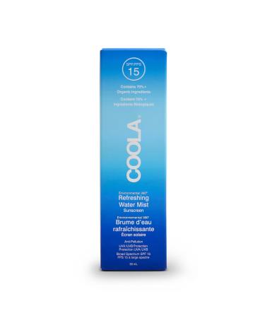 Coola SPF 15 Water Mist Suncreen 70 Percent + Organic Sunscreen for Daily Use Refreshing and Alcohol Free 50 ml