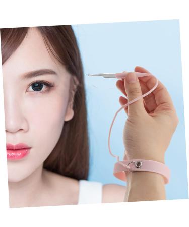 Mikinona Tweezers Silicone Bracelet Flexstrap Lash Tweezer Holder Lash Extension Tweezer Wrist Band Eyelash Tweezer Protector Lash Tweezers Quartz Stone Cuticle Remover Tweezers for Lashes - Buy Online on SooperMarket.com