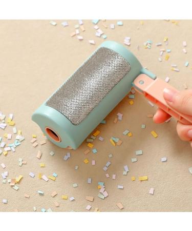 Pet Hair Lint Roller - 2 in 1 Sticky Hair Remover & Fluff Remover (300 Sheets 5 Refills) - Portable Fur Removal Tool for Sofa - Pink - Buy Online on SooperMarket.com