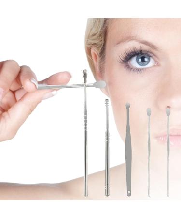 HEIMEABI Spring Earwax Cleaner Kit - 8-in-1 Ear Pick Tools for Ear Wax Removal and Eye Scrub Cleansing Pads - Buy Online on SooperMarket.com