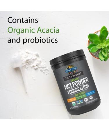 Garden of Life Dr. Formulated Organic MCT powder 0.373 Gram Unflavored. Sustainably Grown Coconuts and no palm oil. Certified Organic Non-GMO Verified Vegan Certified Gluten Free Certified Keto Certified and Paleo Certified. - Buy Online on SooperMarket.com