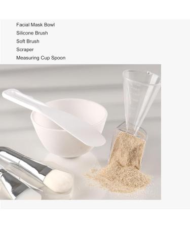 Face Mask Mixing Bowl Set | DIY Silicone Brush & Spatula for Home Use | Perfect Face Mask Maker - Buy Online on SooperMarket.com