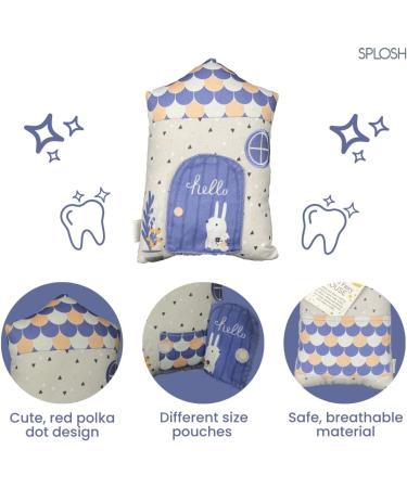 Splosh Navy Tooth Fairy House - Magical Pillow with Fairy Door for Lost Teeth, Perfect Gift for Kids and Toddlers - Buy Online on SooperMarket.com