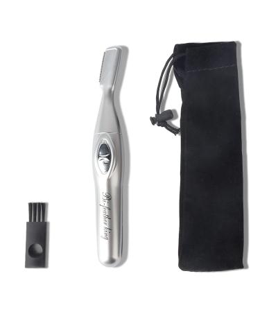 Face Razors for Women Facial Razors Eyebrow Razors for Women Eyebrow Trimmer Electric Eyebrow Razor for Unisex with Brush and Storage Bag