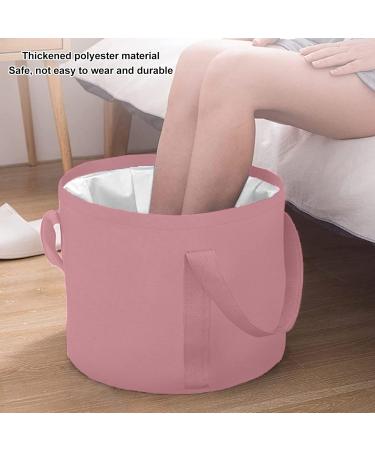 Collapsible Foot Bath Basin Double Layer Foot Bath Basin with Storage Bag Portable Travel Collapsible Foot Basin Folding Foot Bath Tub for Outdoor(pink) - Buy Online on SooperMarket.com