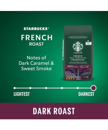 Starbucks French Roast Whole Bean Coffee 340 Grams (Pack Of 6) French Dark Roast 2040 Grams - Buy Online on SooperMarket.com