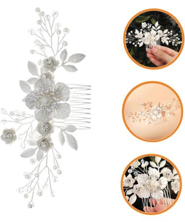 Mikinona Flower Comb Hair Comb for Bride Headpiece for Bride Wedding Bride Hair Comb Bridal Headpiece Bridal Hair Accessory Bridal Hair Accessories Hair Jewelry Wedding Hair Comb - Buy Online on SooperMarket.com